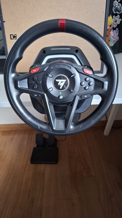 Volante + Pedais Thrustmaster T128 compatível com PC e PlayStation