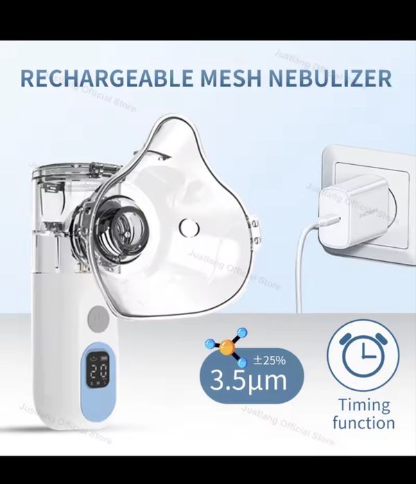 Inhalator nowy nebulizator maly akumulatorowy aique ultradzwiekowy