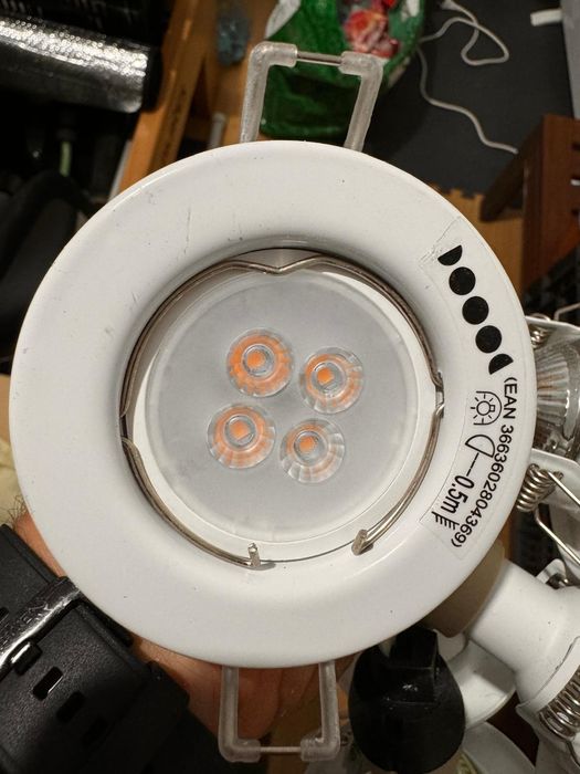 Conjunto 6 focos Luz lead