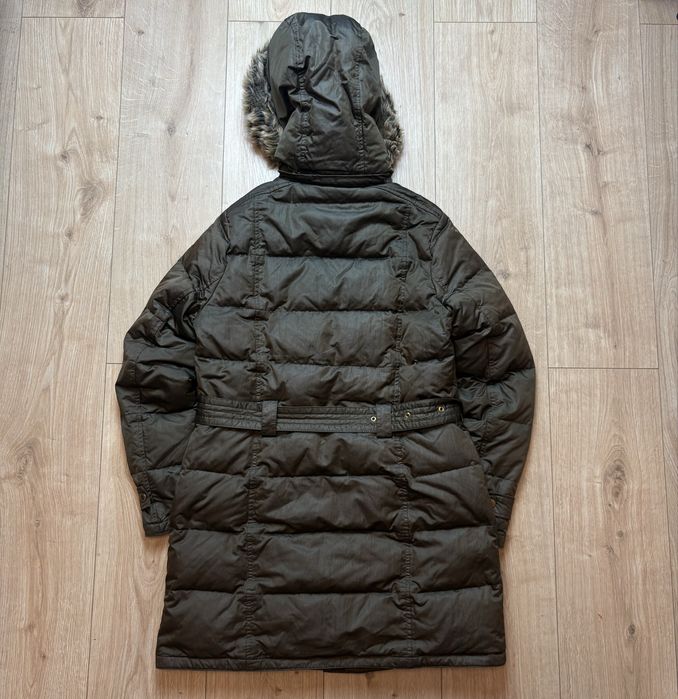 Barbour Arctic Damska L Kurtka Puchowa Parka z futrem Goose Down Jacket Casual