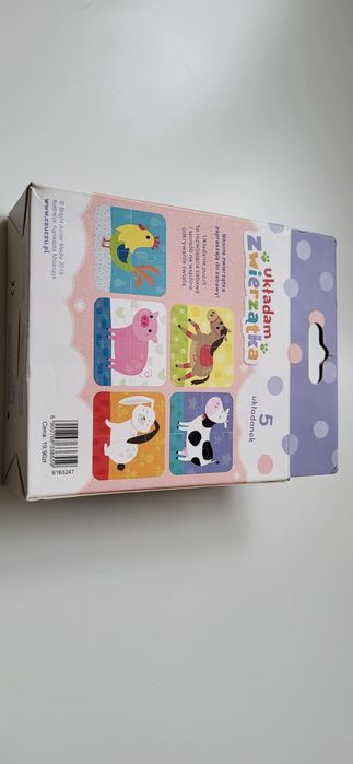 Puzzle zwierzątka 4-elementowe dla dwulatka