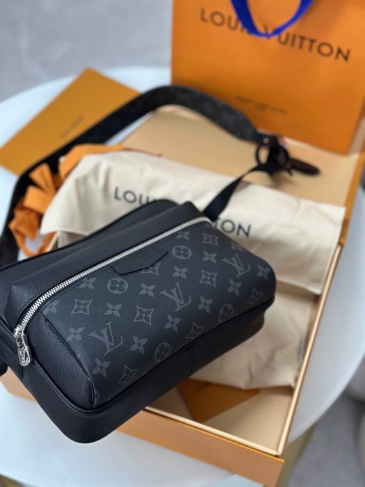 Чоловіча сумка ЛВ Луї Вітон Louis Vuitton слінг шкіряна