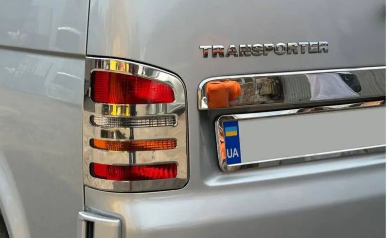 Накладка на планку над номером Кадди/ Т5/Т4 (VW Caddy/T5/T4) нерж.