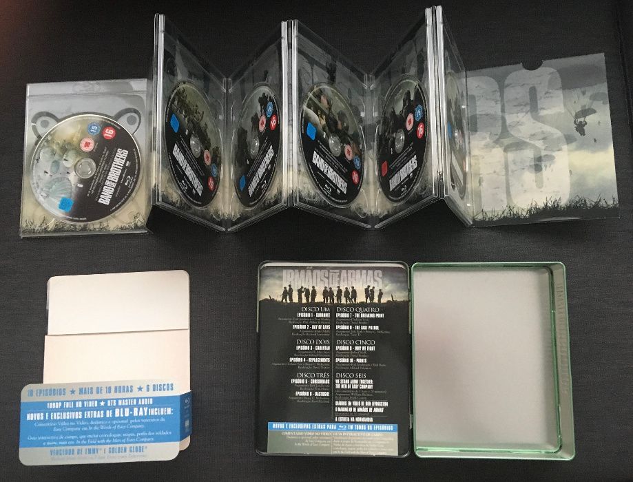 Blu-ray Irmãos de Armas / Caixa Metálica (Ed. PT) - portes incluídos