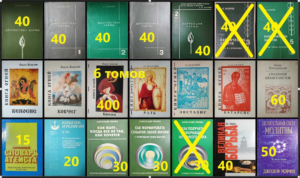 ФР Комплект книг по философии, религии, эзотерике.
