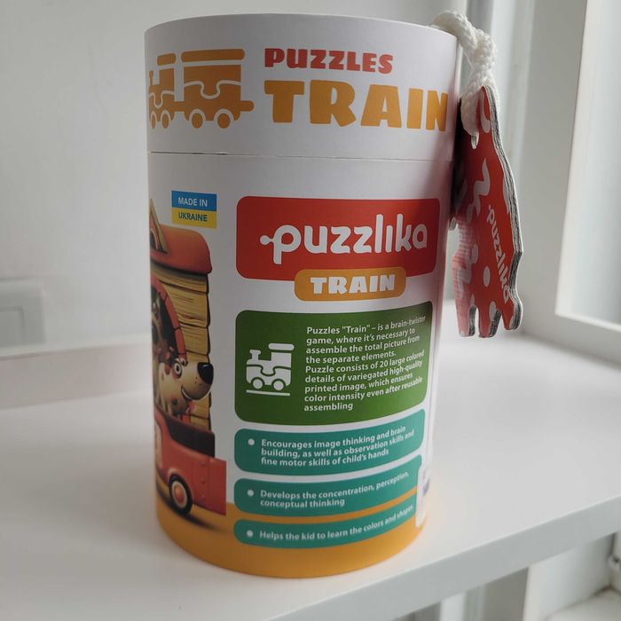 Puzzlica train. Пазли поїзд для дітей.