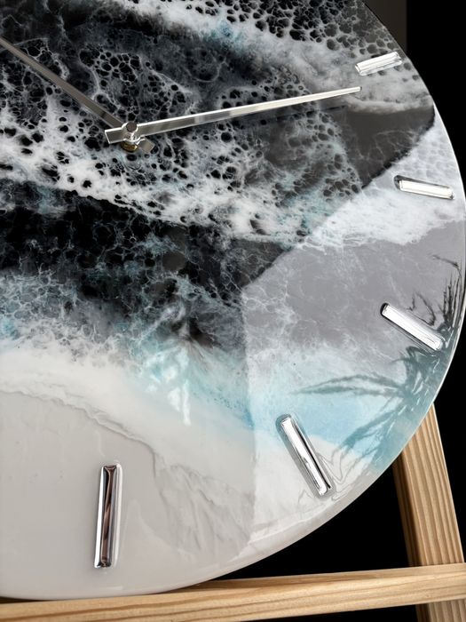 Zegar z żywicy 50 cm