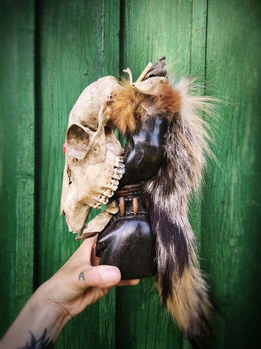 Rzeźba Afrykańska Maska Szaman Tribal