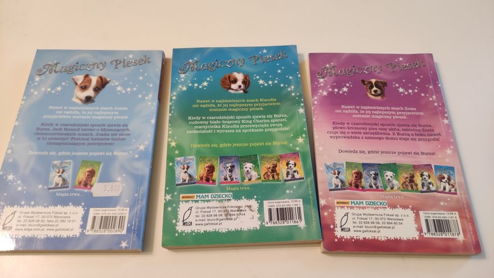 Mały piesek szuka przyjaźń książki dla dzieci psy Sue Bentley zestaw