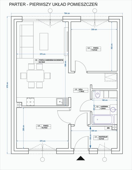 Nowy Dom jednorodzinny na działce 1000m2