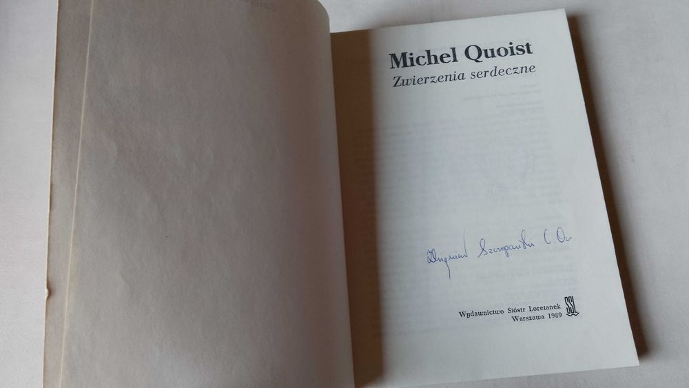 Michel Quoist "Zwierzenia serdeczne" 1989