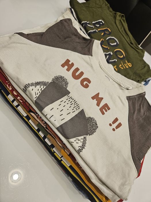 Zestaw 10 bluzek z długim rękawem dla chłopca r.98