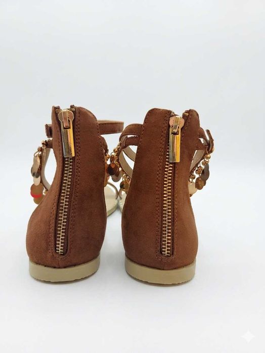 Sandałki boho w stylu rzymianie 40.5