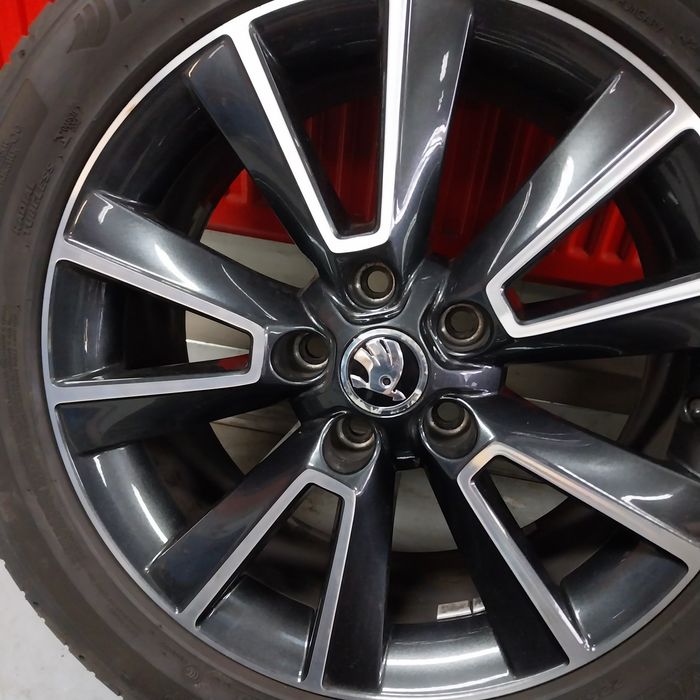 Oryginalne Felgi Aluminiowe Skoda 17" 5x112 7J ET45 Super Stan !