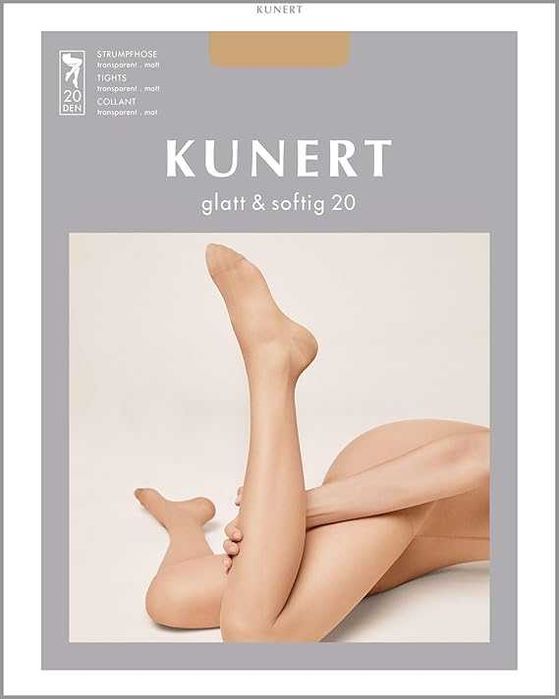 Rajstopy KUNERT Glatt & Softing 20 Bezuciskowy Pas 20D Teint 38-40