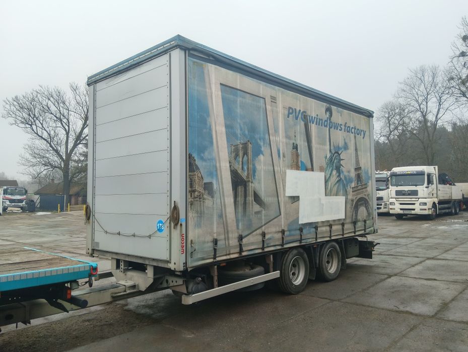 Części przyczepa wecon wesob drzwi słupek dach plandeka tandem