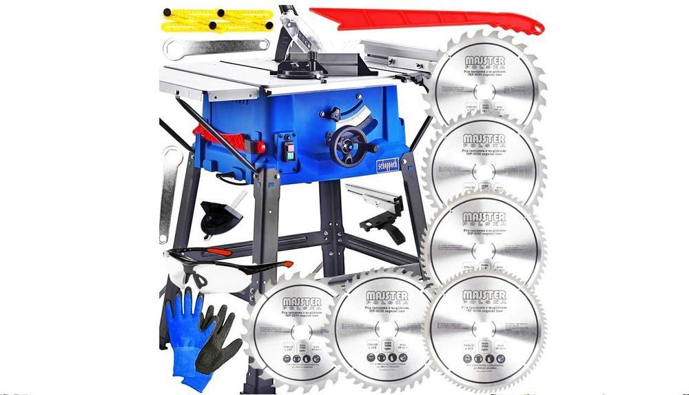 Nowa PIŁA stołowa Scheppach + 6 TARCZ elektryczna 230V cyrkularka