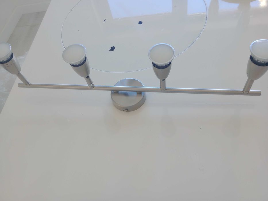 Conjunto candeeiros inox