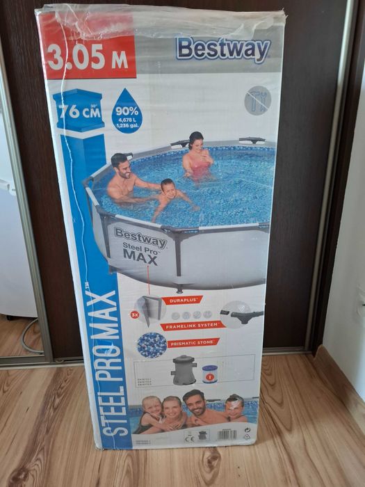 Zestaw basenowy Bestway 305x76 oraz podgrzewacz