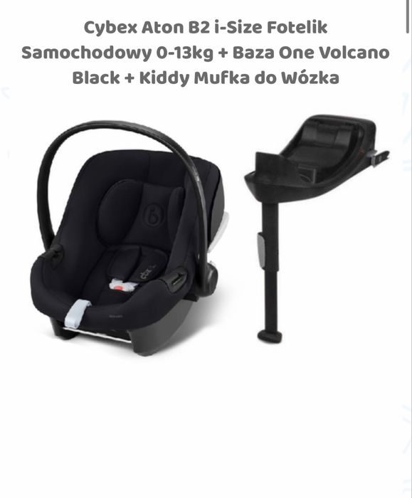 Fotelik samochodowy 0-13 AtonB2 plus baza One volcano black