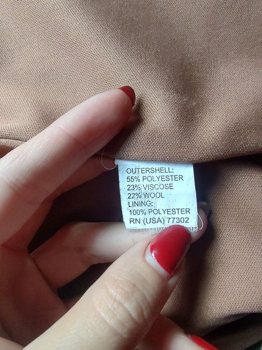 Jesienna sukienka biurowa Zara r.M ( 22% wełna)