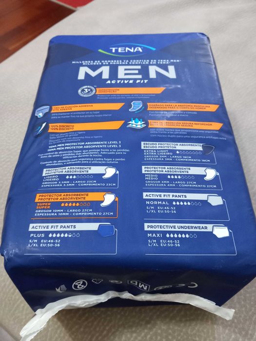 Pensos de incontinencia de homem