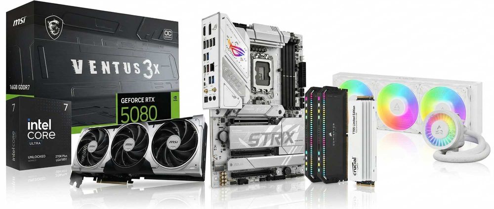 Komputer stacjonarny RTX 5080 64GB DDR5 PCIE 5.0 SSD 2TB