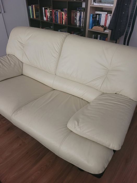 Komplet wypoczynkowy skorzany