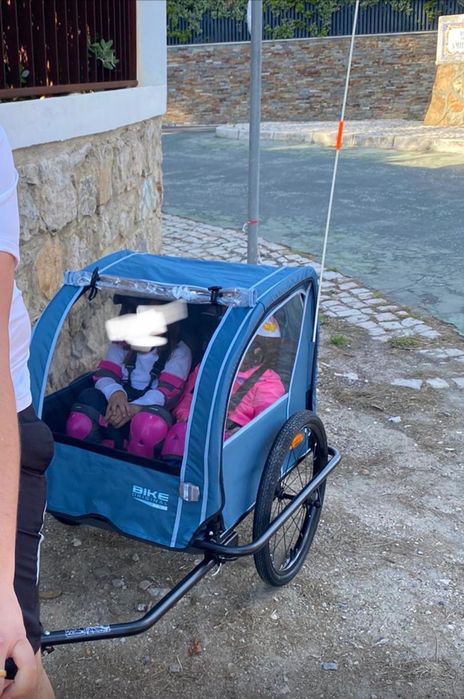 Atrelado/reboque de bicicleta para criança