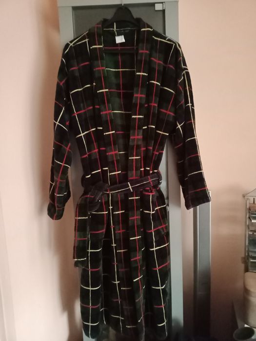 Szlafrok męski kratka,rozm.48/50