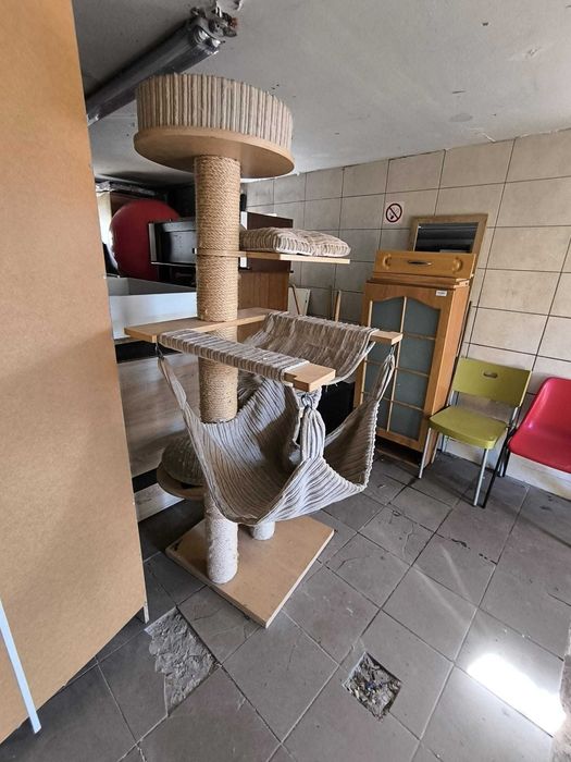 Duży drapak dla kota XXL 2m+ | gruby sizal, hamaki, legowiska | rozkładany