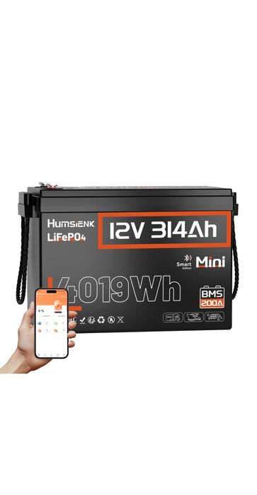 Lifepo4 314 ah bt. 200a BMS