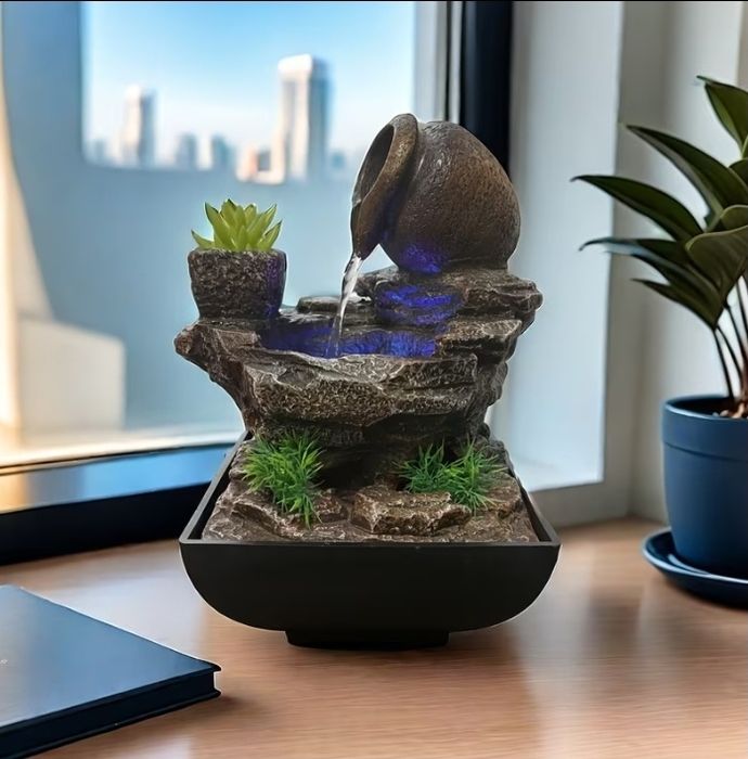Настільний фонтан - водоспад USB  декор релакс подарунок