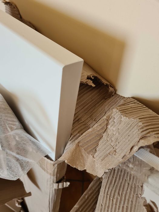 Parapet wewnętrzny MDF biały 90 x 39 x 3cm