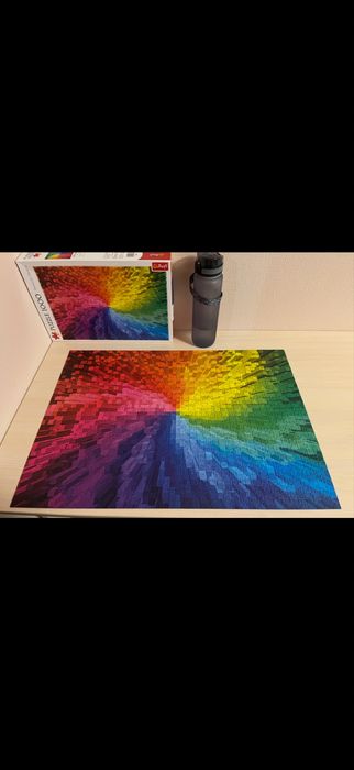 Пазли Trefl 1000 елементів Райдужна абстракція (Rainbow) вживані