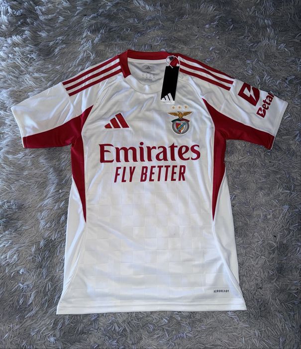 Camisola alternativa do SL Benfica 25/26 branca
