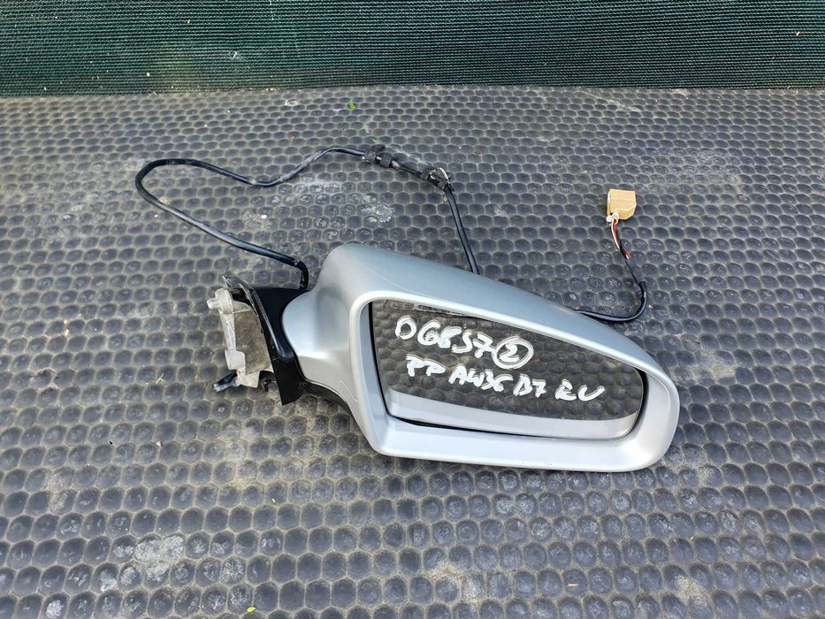 Lusterko Zewnetrzne Prawe EUROPA 5 pin Srebrne Półmat AUDI A4 B6 B7