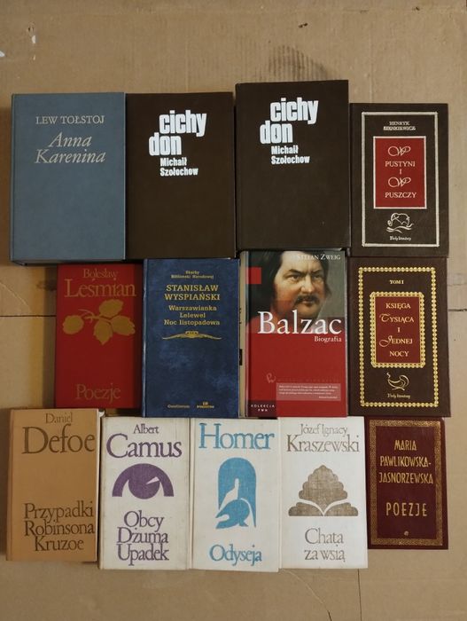 13 Książek Historyczne Klasyka Literatura Piękna Zestaw