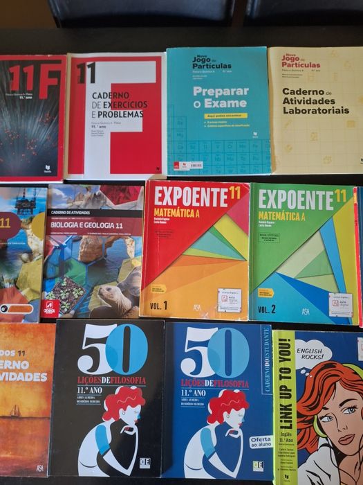 Manuais e cadernos de atividades escolares 11⁰ ano