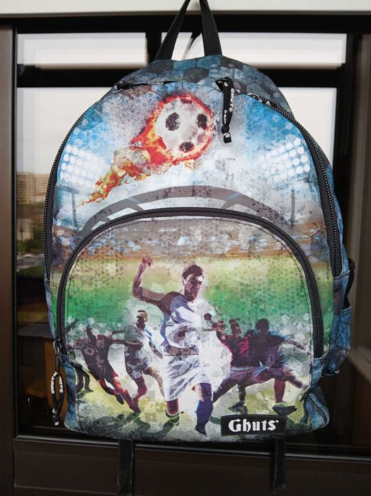 Mochila Escolar e Estojo Ghuts – Tema Futebol