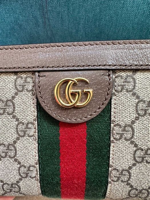 Gucci Ophidia Shoulder BagGG Supreme Medium Brown