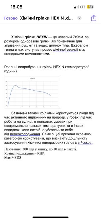 АкЦіЯ  !!! Хімічні грілки !!!