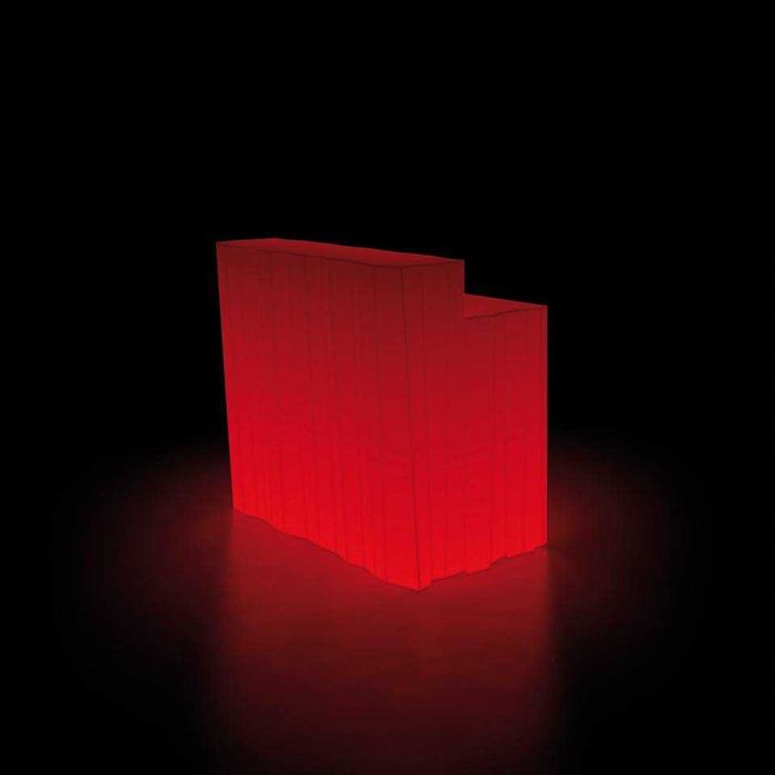 Balcão de bar com iluminação led