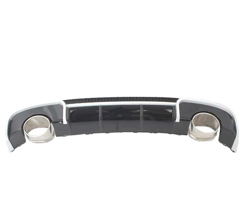DIFUSOR PARACHOQUES TRASEIRO AUDI A3 8V 12-16 LOOK RS3 + PONTEIRAS