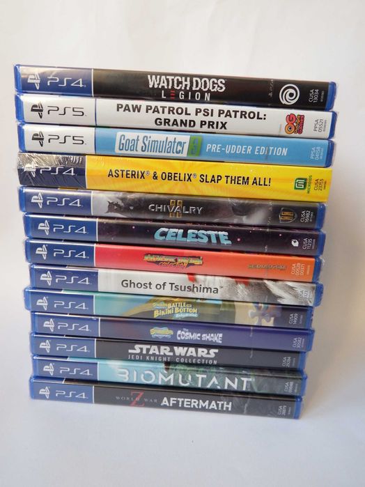GRY PS4 PS5 KUTNO Hogwart LAST OF US Psi Patrol Biomutant