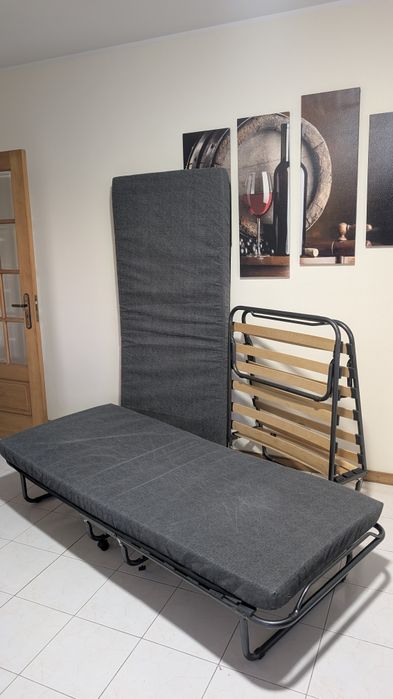 1 Cama de hóspedes JESBY 80x190 + colchão