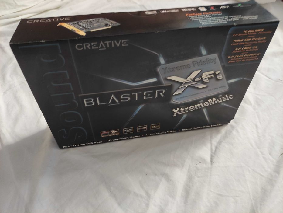 Placa Som Creative Sound Blaster X-Fi XtremeMusic - como nova na caixa