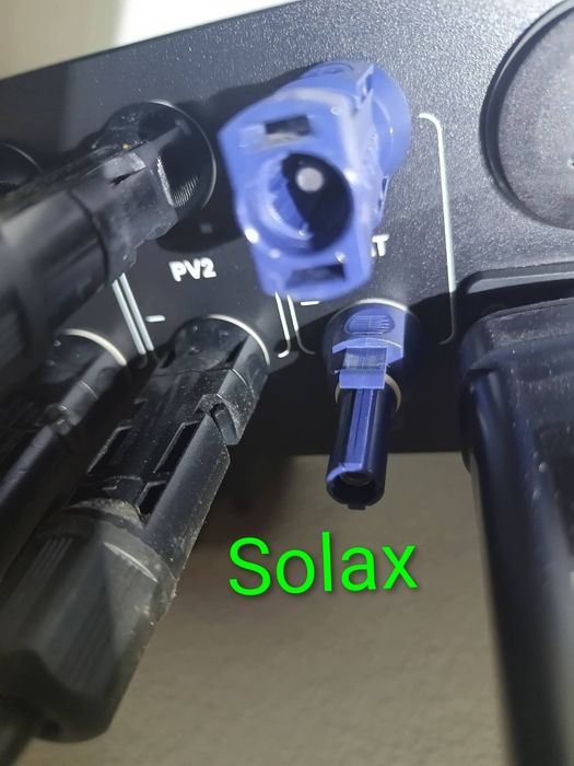 Par de conectores para bateria Solax Fox inversor híbrido