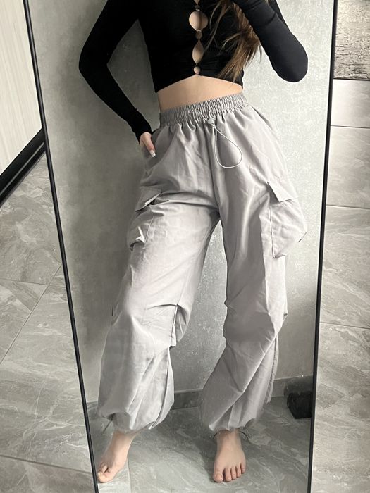 Нейлонові карго штани SHEIN на утяжках