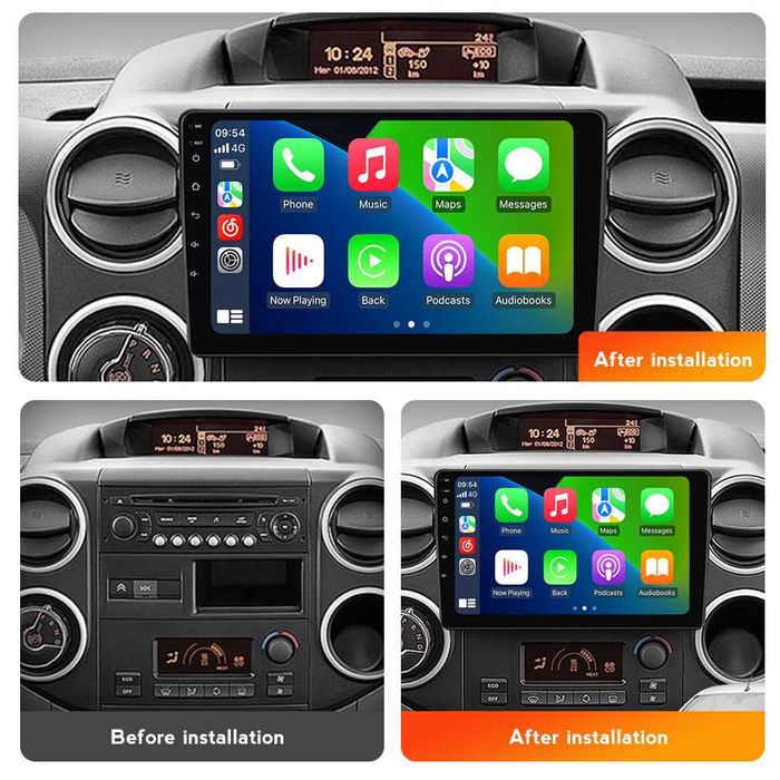 Магнітола PEUGEOT Partner CITROEN Berlingo android GPS навігиція